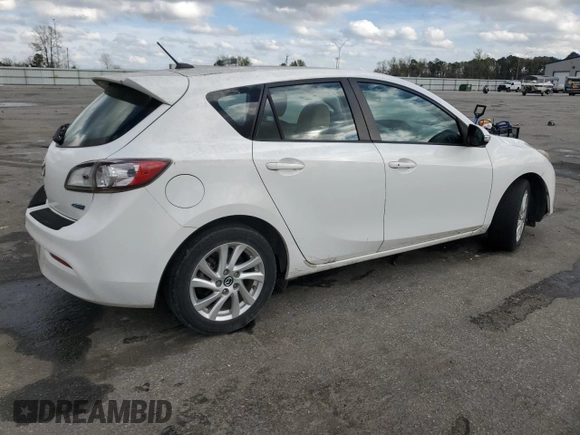 2013 Mazda 3 i Grand Touring with VIN JM1BL1M7XD1833172, listed as a Copart auction lot 50377105 with 143,141 mi miles and Salvage title. Bid and sale history available at DreamBid. Image 3.