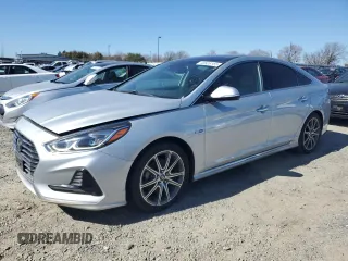 2018 Hyundai Sonata Hybrid Limited with VIN KMHE34L32JA083397, listed as a Copart auction lot 46826155 with 134,726 mi miles and Clean Title. Bid and sale history available at carsss.com. Image 1.