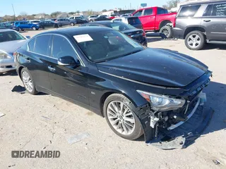 2020 Infiniti Q50 3.0t LUXE with VIN JN1EV7AP0LM208505, listed as a IAAI auction lot 41213274 with 47,731 mi miles. Bid and sale history available at carsss.com. Image 1.