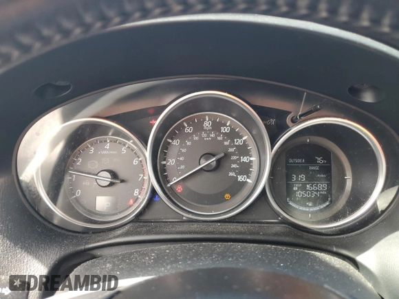 2016 Mazda CX-5 Touring with VIN JM3KE2CY9G0807478, listed as a Copart auction lot 47393775 with 105,034 mi miles and Salvage Title. Bid and sale history available at carsss.com. Image 9.