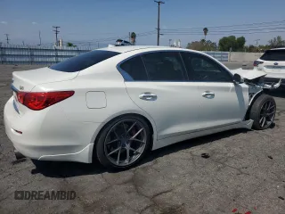 2016 Infiniti Q50 with VIN JN1EV7AR1GM344990, listed as a Copart auction lot 54622525 with 71,930 mi miles and Salvage Title. Bid and sale history available at DreamBid. Image 3.