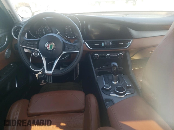 2019 Alfa Romeo Giulia Ti with VIN ZARFANBN9K7601162, listed as a Copart auction lot 53297925 with 55,288 mi miles and Salvage title. Bid and sale history available at DreamBid. Image 8.
