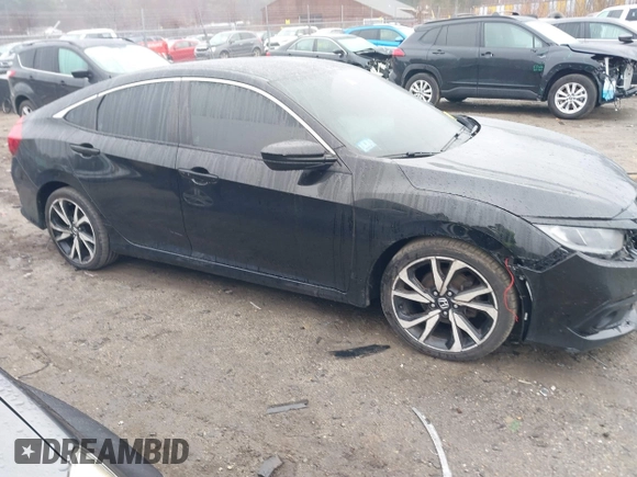 2019 Honda Civic Sport with VIN 2HGFC2F86KH566920, listed as a IAAI auction lot 41838032 with 58,917 mi miles and . Bid and sale history available at DreamBid. Image 13.