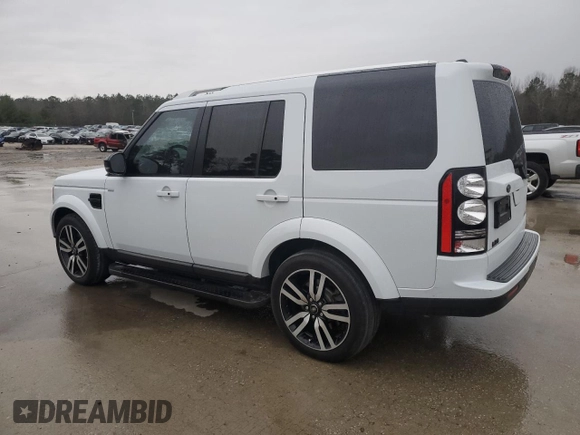 2016 Land Rover LR4 HSE Lux with VIN SALAK2V69GA829847, listed as a Copart auction lot 48519875 with 185,226 mi miles and Salvage title. Bid and sale history available at DreamBid. Image 2.