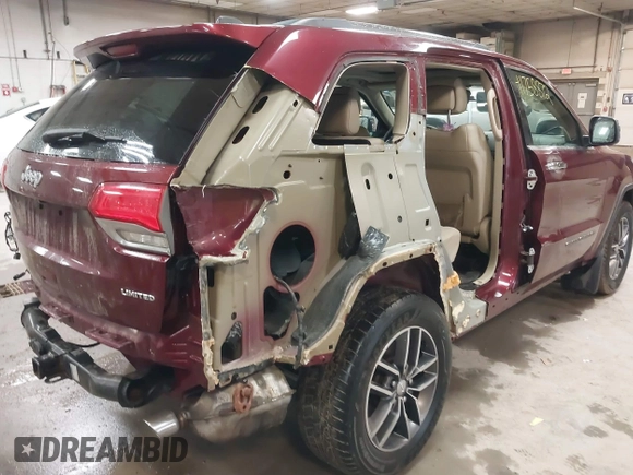2018 Jeep Grand Cherokee Limited with VIN 1C4RJFBGXJC103685, listed as a IAAI auction lot 41758872 with 61,514 mi miles and . Bid and sale history available at DreamBid. Image 6.