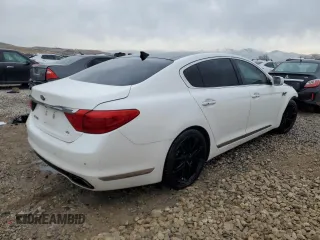 2015 Kia K900 Luxury with VIN KNALW4D46F6022636, listed as a Copart auction lot 42406015 with 67,691 mi miles and Salvage Title. Bid and sale history available at carsss.com. Image 3.