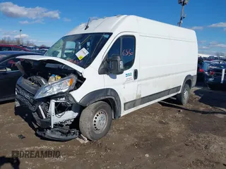2024 Ram ProMaster Cargo with VIN 3C6MRVHG9RE116749, listed as a IAAI auction lot 41496850 with 53,378 mi miles. Bid and sale history available at carsss.com. Image 2.