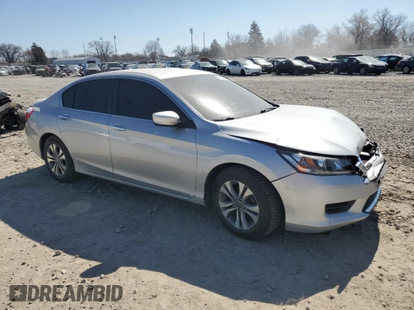 2015 Honda Accord Sedan LX with VIN 1HGCR2F34FA059248, listed as a Copart auction lot 47627735 with 76,779 mi miles and Salvage Title. Bid and sale history available at carsss.com. Image 4.