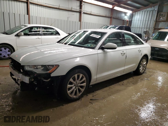 2013 Audi A6 2.0T Premium with VIN WAUCFAFC3DN026696, listed as a Copart auction lot 85013694 with 117,538 mi miles and Salvage Title. Bid and sale history available at carsss.com. Image 1.