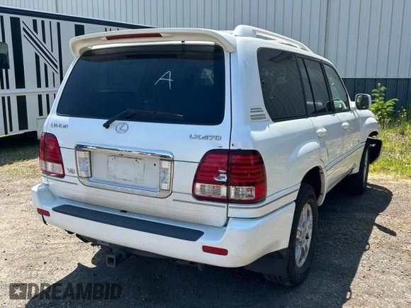 2007 Lexus LX 470 z VIN JTJHT00W174024015, wystawiony jako Copart lot #59439085 z przebiegiem 190 436 mil mil oraz Czysty tytuł • Clean title. Historia ofert i sprzedaży dostępna na DreamBid. Obrazek 4.