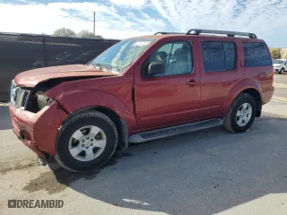 2005 Nissan Pathfinder LE with VIN 5N1AR18U85C724592, listed as a Copart auction lot 42197395 with 144,783 mi miles and Salvage Title. Bid and sale history available at carsss.com. Image 1.