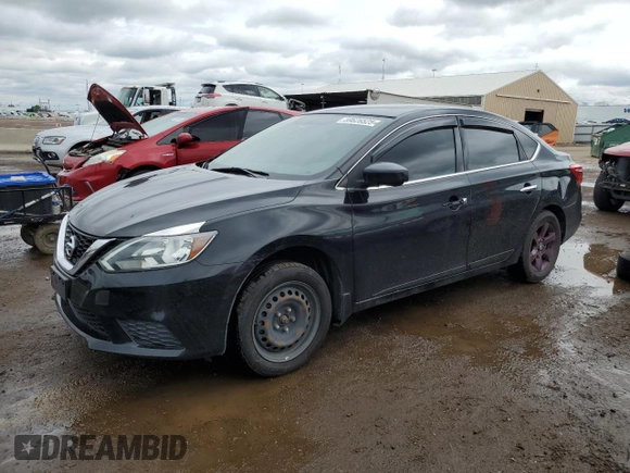 2017 Nissan Sentra SV with VIN 3N1AB7APXHY233990, listed as a Copart auction lot 59626525 with 100,069 mi miles and Salvage title. Bid and sale history available at DreamBid. Image 1.