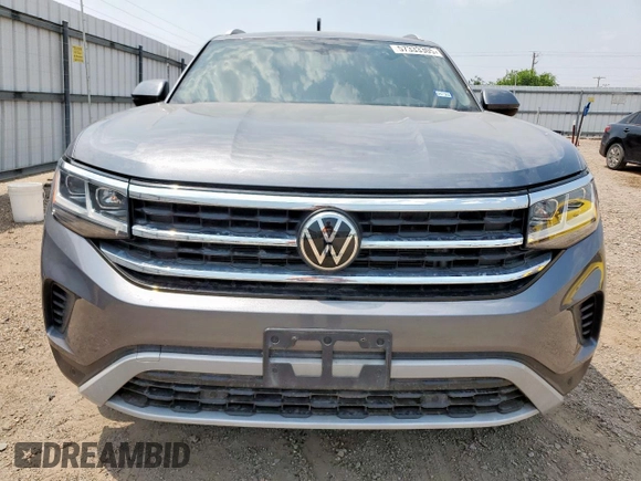 2022 Volkswagen Atlas SE with VIN 1V2JE2CA3NC205175, listed as a Copart auction lot 57333305 with 45,161 mi miles and Salvage title. Bid and sale history available at DreamBid. Image 5.