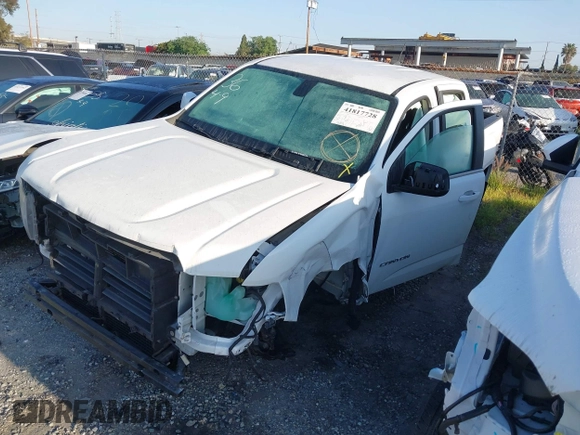 2017 GMC Canyon 2WD SLE with VIN 1GTG5CEAXH1155910, listed as a IAAI auction lot 41817728 with 58,191 mi miles. Bid and sale history available at carsss.com. Image 2.