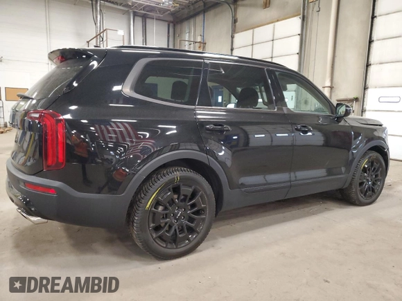 2022 Kia Telluride SX with VIN 5XYP5DHC1NG282155, listed as a Copart auction lot 53046715 with 43,921 mi miles and Salvage title. Bid and sale history available at DreamBid. Image 3.