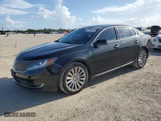 2014 Lincoln MKS with VIN 1LNHL9EK6EG604428, listed as a Copart auction lot 59758884 with 122,833 mi miles and Salvage Title. Bid and sale history available at carsss.com. Image 1.