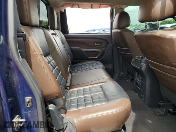 2017 Nissan Titan SL with VIN 1N6AA1E6XHN536129, listed as a Copart auction lot 60496415 with 132,269 mi miles and Salvage title. Bid and sale history available at DreamBid. Image 10.