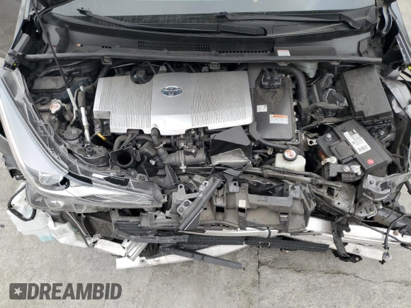 2021 Toyota Prius L Eco with VIN JTDKAMFU8M3130779, listed as a Copart auction lot 56452395 with 86,094 mi miles and Salvage title. Bid and sale history available at DreamBid. Image 11.