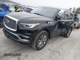 2020 Infiniti QX80 Luxe z VIN JN8AZ2NF7L9704896, wystawiony jako IAAI lot #41786314 z przebiegiem 75 305 mil mil oraz . Historia ofert i sprzedaży dostępna na DreamBid. Obrazek 17.