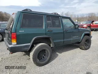 2001 Jeep Cherokee Sport with VIN 1J4FF48S61L575056, listed as a Copart auction lot 53808195 with 0 mi miles and Clean Title. Bid and sale history available at carsss.com. Image 3.