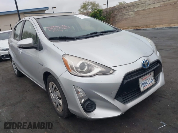 2015 Toyota Prius One with VIN JTDKDTB34F1092819, listed as a IAAI auction lot 42067212 with 126,394 mi miles and . Bid and sale history available at carsss.com. Image 1.