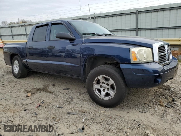2006 Dodge Dakota SLT with VIN 1D7HW48K36S534305, listed as a Copart auction lot 50949035 with 185,537 mi miles and Salvage Title. Bid and sale history available at carsss.com. Image 4.