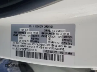2021 Mazda CX-9 Touring with VIN JM3TCACY5M0527069, listed as a Copart auction lot 43014655 with 0 mi miles and Salvage Title. Bid and sale history available at carsss.com. Image 13.