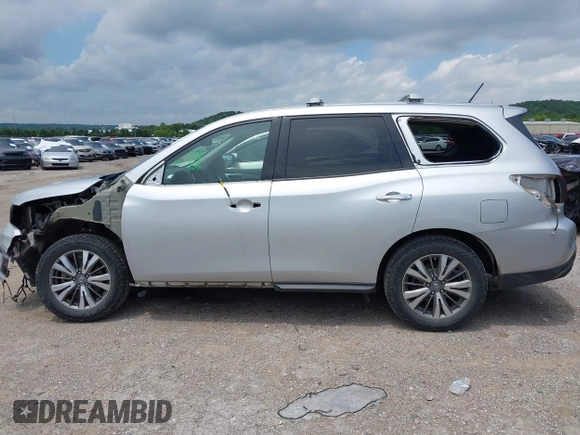 2018 Nissan Pathfinder SV with VIN 5N1DR2MM8JC650965, listed as a IAAI auction lot 42673823 with 113,611 mi miles and . Bid and sale history available at DreamBid. Image 15.