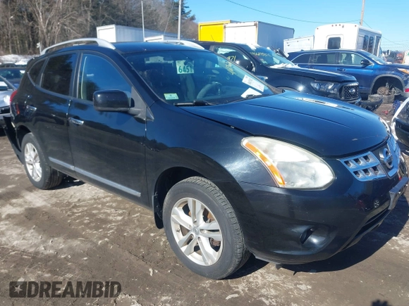 2013 Nissan Rogue S with VIN JN8AS5MV1DW600390, listed as a IAAI auction lot 41617632 with 106,584 mi miles and . Bid and sale history available at DreamBid. Image 1.