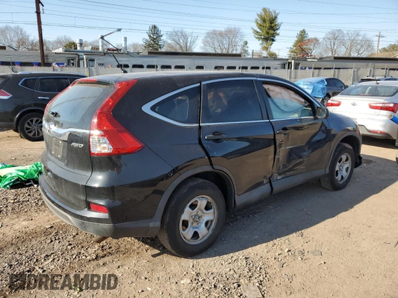 2016 Honda CR-V LX with VIN 2HKRM4H39GH706608, listed as a Copart auction lot 48391775 with 98,505 mi miles and Salvage Title. Bid and sale history available at carsss.com. Image 3.
