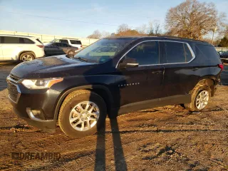 2020 Chevrolet Traverse LT Leather with VIN 1GNERHKW2LJ153593, listed as a Copart auction lot 45143025 with 115,126 mi miles and Salvage Title. Bid and sale history available at carsss.com. Image 1.