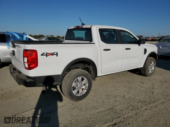 2024 Ford Ranger XL with VIN 1FTER4PH3RLE15405, listed as a Copart auction lot 72255124 with 3,994 mi miles and Salvage Title. Bid and sale history available at carsss.com. Image 3.