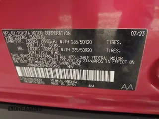 2023 Toyota bZ4X XLE z VIN JTMABACA5PA035498, wystawiony jako IAAI lot #41386031 z przebiegiem 18 529 mil mil oraz . Historia ofert i sprzedaży dostępna na DreamBid. Obrazek 9.