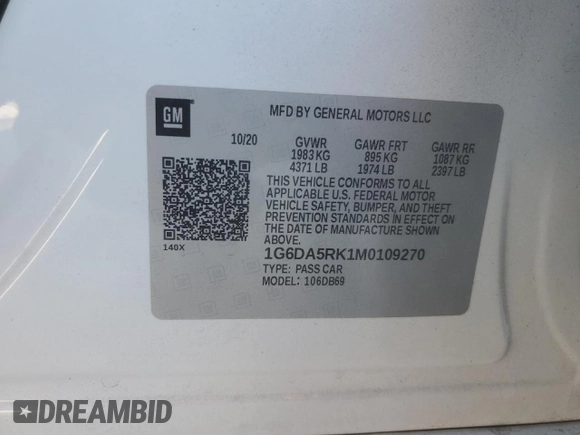 2021 Cadillac CT4 Luxury z VIN 1G6DA5RK1M0109270, wystawiony jako Copart lot #85874144 z przebiegiem 79 067 mil mil oraz Szkoda całkowita • Salvage title. Historia ofert i sprzedaży dostępna na DreamBid. Obrazek 15.