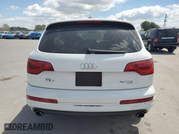 2013 Audi Q7 3.0L TDI Premium Plus with VIN WA1LMAFE7DD002766, listed as a Copart auction lot 52759235 with 184,670 mi miles and Clean Title. Bid and sale history available at carsss.com. Image 6.