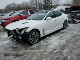 2018 Kia Stinger Premium with VIN KNAE25LA2J6015578, listed as a Copart auction lot 45089555 with 80,801 mi miles and Salvage Title. Bid and sale history available at carsss.com. Image 1.