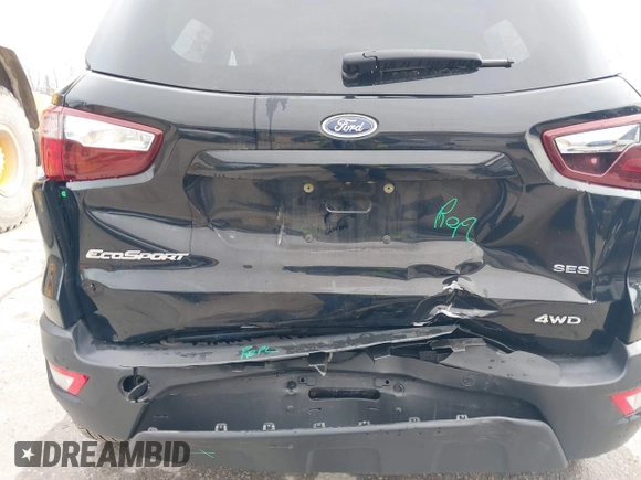 2018 Ford EcoSport SES with VIN MAJ6P1CL2JC219811, listed as a IAAI auction lot 40888905 with 83,153 mi miles and . Bid and sale history available at DreamBid. Image 6.