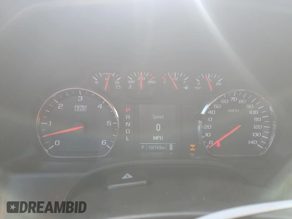 2018 Chevrolet Silverado 1500 Work Truck with VIN 3GCUKNEC0JG395337, listed as a Copart auction lot 45217915 with 108,743 mi miles and Salvage Title. Bid and sale history available at carsss.com. Image 9.