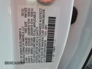2023 Acura RDX Technology with VIN 5J8TC1H51PL004739, listed as a Copart auction lot 48769065 with 7,701 mi miles and Salvage title. Bid and sale history available at DreamBid. Image 13.