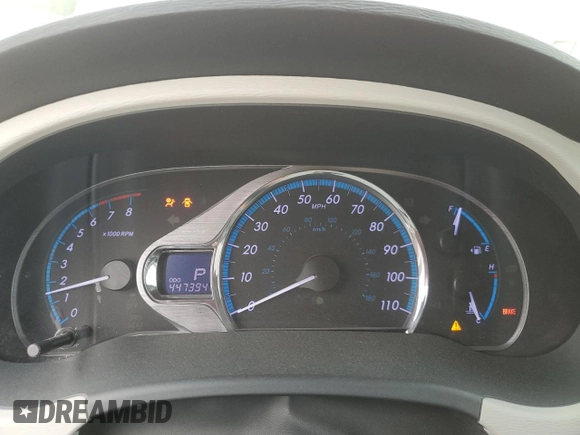 2011 Toyota Sienna XLE AAS with VIN 5TDYK3DC1BS140593, listed as a Copart auction lot 60745595 with 447,394 mi miles and Salvage title. Bid and sale history available at DreamBid. Image 9.