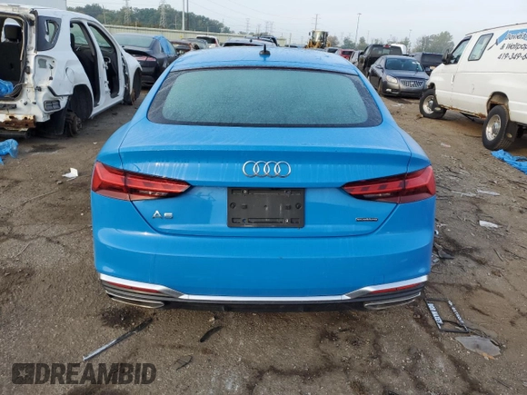 2021 Audi A5 Sportback S line Premium with VIN WAUDACF56MA012184, listed as a Copart auction lot 68312073 with 0 mi miles. Bid and sale history available at carsss.com. Image 6.