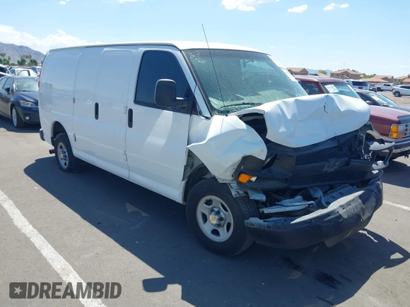 2005 Chevrolet Express Cargo with VIN 1GCFG15X151190930, listed as a IAAI auction lot 40196270 with Not provided miles and . Bid and sale history available at DreamBid. Image 1.