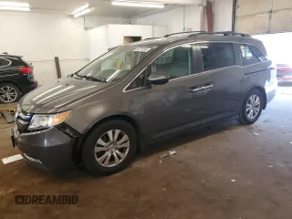 2014 Honda Odyssey EX-L z VIN 5FNRL5H62EB035314, wystawiony jako Copart lot #64571055 z przebiegiem 222 987 mil mil oraz Szkoda całkowita • Salvage title. Historia ofert i sprzedaży dostępna na DreamBid. Obrazek 1.