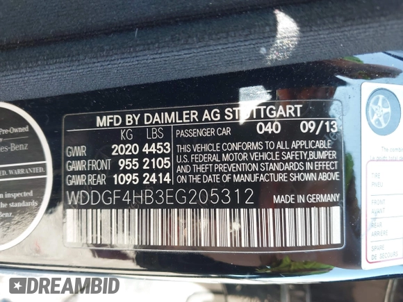 2014 Mercedes-Benz C 250 Sport z VIN WDDGF4HB3EG205312, wystawiony jako IAAI lot #42187909 z przebiegiem 136 079 mil mil oraz . Historia ofert i sprzedaży dostępna na DreamBid. Obrazek 9.