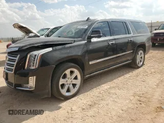 2017 Cadillac Escalade ESV Platinum z VIN 1GYS4KKJ9HR196567, wystawiony jako Copart lot #54524505 z przebiegiem Nie podano mil oraz Szkoda całkowita • Salvage title. Historia ofert i sprzedaży dostępna na DreamBid. Obrazek 1.