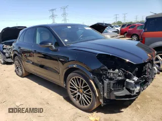 2021 Porsche Cayenne E-Hybrid with VIN WP1AE2AY1MDA24794, listed as a Copart auction lot 57626974 with 26,126 mi miles and Salvage title. Bid and sale history available at DreamBid. Image 4.