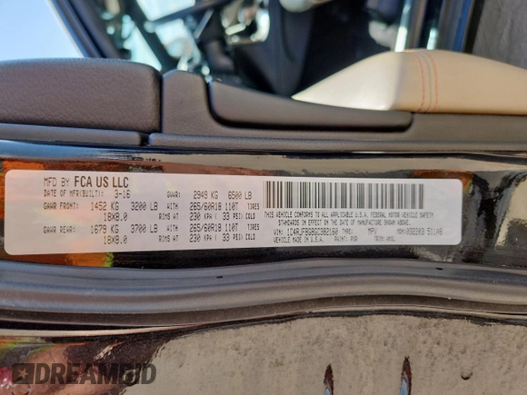 2016 Jeep Grand Cherokee Limited with VIN 1C4RJFBG8GC382160, listed as a Copart auction lot 61381935 with 106,170 mi miles and Clean title. Bid and sale history available at DreamBid. Image 13.