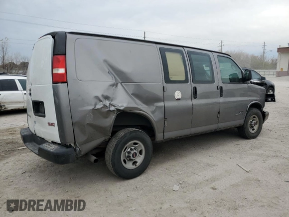 2006 GMC Savana Cargo Van with VIN 1GTHG35U761143039, listed as a Copart auction lot 80744424 with 0 mi miles and Salvage Title. Bid and sale history available at carsss.com. Image 3.