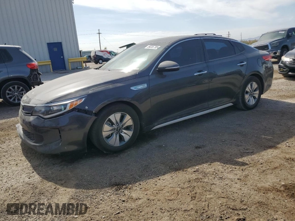 2017 Kia Optima z VIN KNAGT4LE6H5018812, wystawiony jako Copart lot #59236785 z przebiegiem 111 117 mil mil oraz Czysty tytuł • Clean title. Historia ofert i sprzedaży dostępna na DreamBid. Obrazek 1.