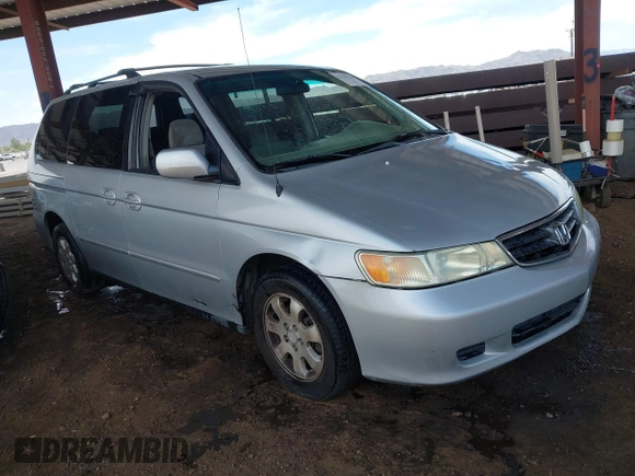 2002 Honda Odyssey EX with VIN 5FNRL18662B034817, listed as a IAAI auction lot 42359186 with 209,348 mi miles and . Bid and sale history available at DreamBid. Image 1.